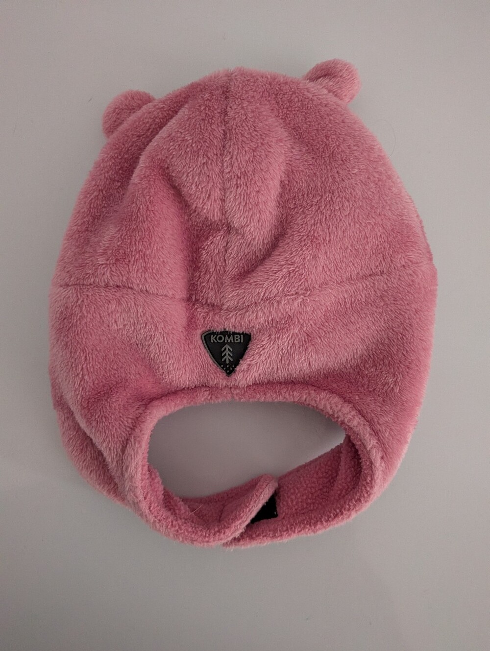 Kombi Infant Pink Velboa Fleece Bear Ear Hat 6-12M – Hat Only